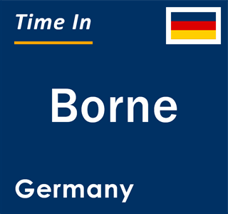 Current local time in Borne, Germany