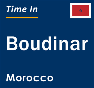 Current local time in Boudinar, Morocco