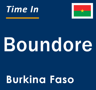 Current local time in Boundore, Burkina Faso