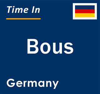 Current local time in Bous, Germany
