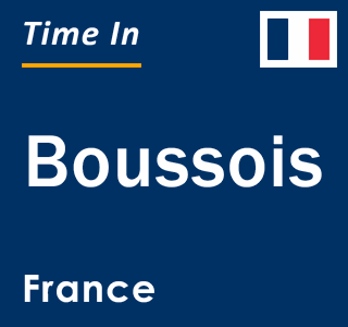 Current local time in Boussois, France