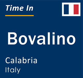 Current local time in Bovalino, Calabria, Italy