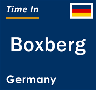 Current local time in Boxberg, Germany