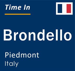 Current local time in Brondello, Piedmont, Italy