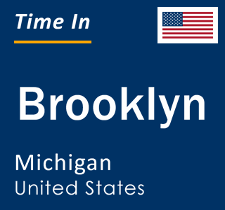Current local time in Brooklyn, Michigan, United States