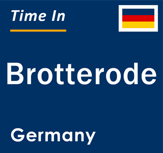 Current local time in Brotterode, Germany