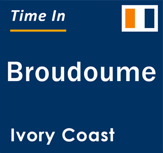 Current local time in Broudoume, Ivory Coast