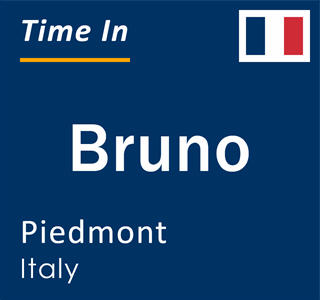 Current local time in Bruno, Piedmont, Italy