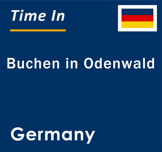 Current local time in Buchen in Odenwald, Germany