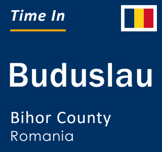 Current local time in Buduslau, Bihor County, Romania