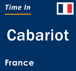 Current local time in Cabariot, France