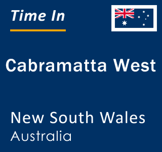 Current local time in Cabramatta West, New South Wales, Australia