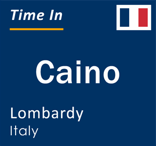 Current local time in Caino, Lombardy, Italy