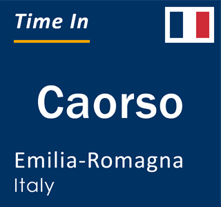 Current local time in Caorso, Emilia-Romagna, Italy