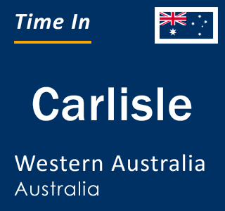 Current local time in Carlisle, Western Australia, Australia