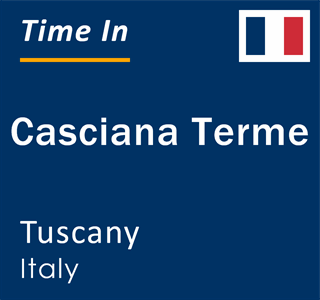 Current local time in Casciana Terme, Tuscany, Italy
