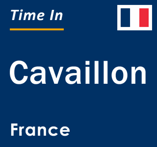 Current local time in Cavaillon, France