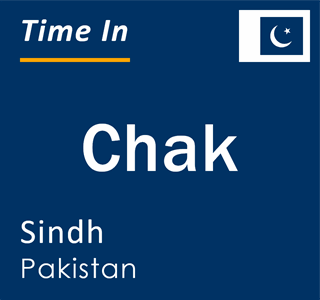 Current local time in Chak, Sindh, Pakistan