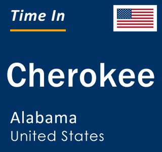 Current local time in Cherokee, Alabama, United States