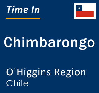 Current local time in Chimbarongo, O'Higgins Region, Chile