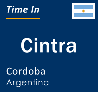 Current local time in Cintra, Cordoba, Argentina