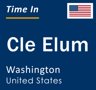 Current local time in Cle Elum, Washington, United States