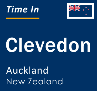 Current local time in Clevedon, Auckland, New Zealand