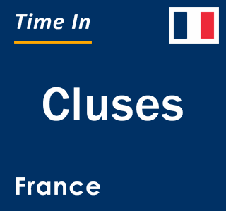 Current local time in Cluses, France