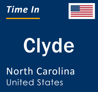 Current local time in Clyde, North Carolina, United States