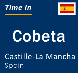 Current local time in Cobeta, Castille-La Mancha, Spain