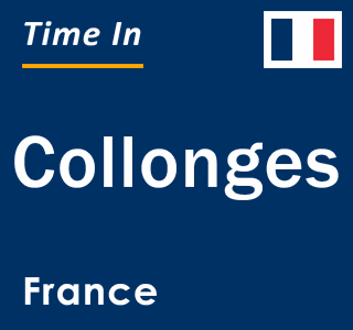 Current local time in Collonges, France