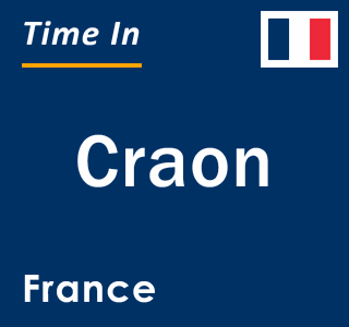 Current local time in Craon, France