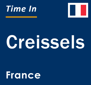 Current local time in Creissels, France