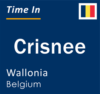 Current local time in Crisnee, Wallonia, Belgium