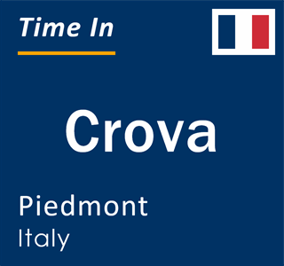 Current local time in Crova, Piedmont, Italy
