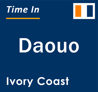 Current local time in Daouo, Ivory Coast
