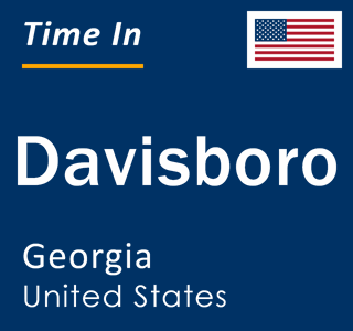 Current local time in Davisboro, Georgia, United States