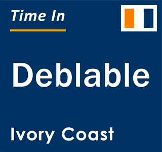Current local time in Deblable, Ivory Coast