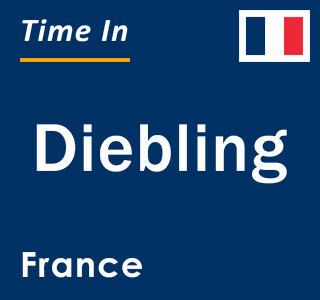 Current local time in Diebling, France