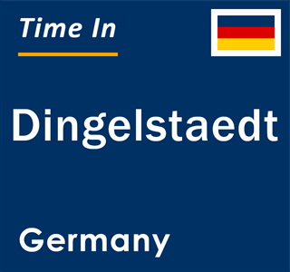 Current local time in Dingelstaedt, Germany