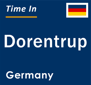 Current local time in Dorentrup, Germany