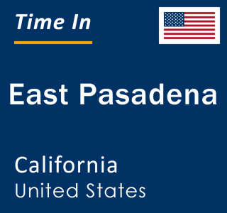 Current local time in East Pasadena, California, United States