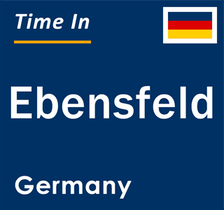 Current local time in Ebensfeld, Germany