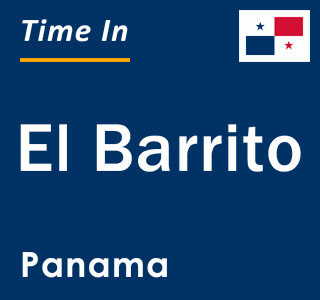 Current local time in El Barrito, Panama