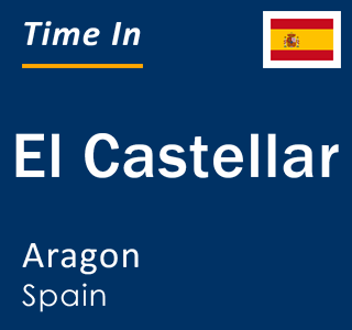 Current local time in El Castellar, Aragon, Spain