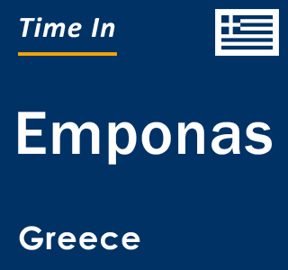 Current local time in Emponas, Greece