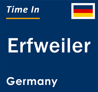 Current local time in Erfweiler, Germany