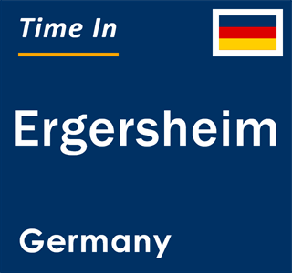 Current local time in Ergersheim, Germany