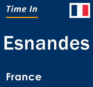 Current local time in Esnandes, France