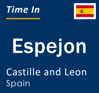 Current local time in Espejon, Castille and Leon, Spain